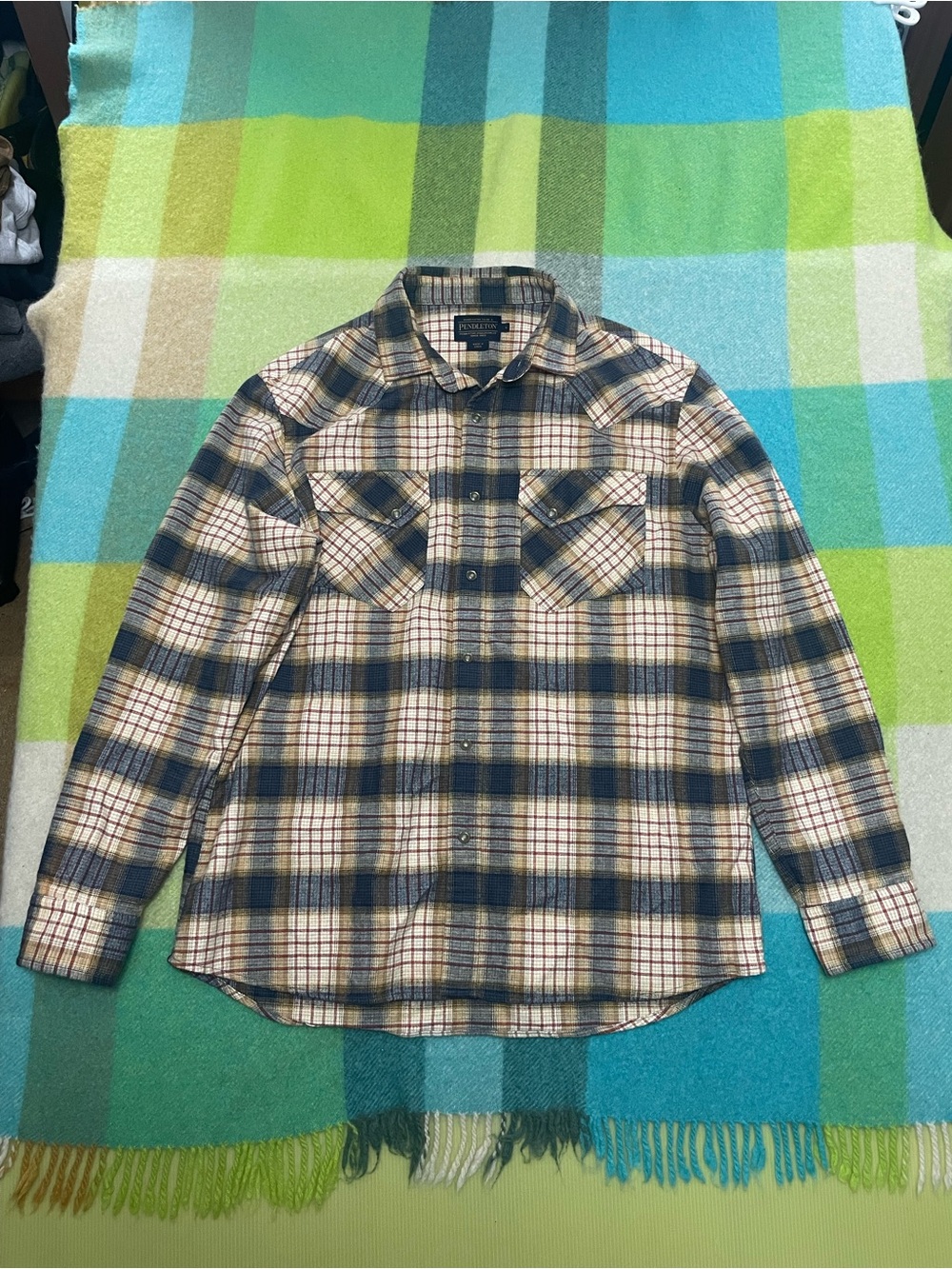 Pendleton Shadow Plaid Button Up Shirt